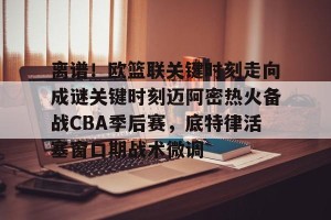 ng28- nba最后时刻突起战火阿德伊巴卡上演武斗 